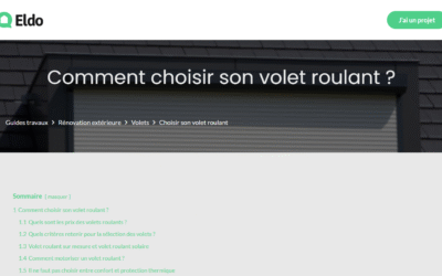 Eldo Avis : cette marque de volets roulants vaut-elle le coup en 2026 ?